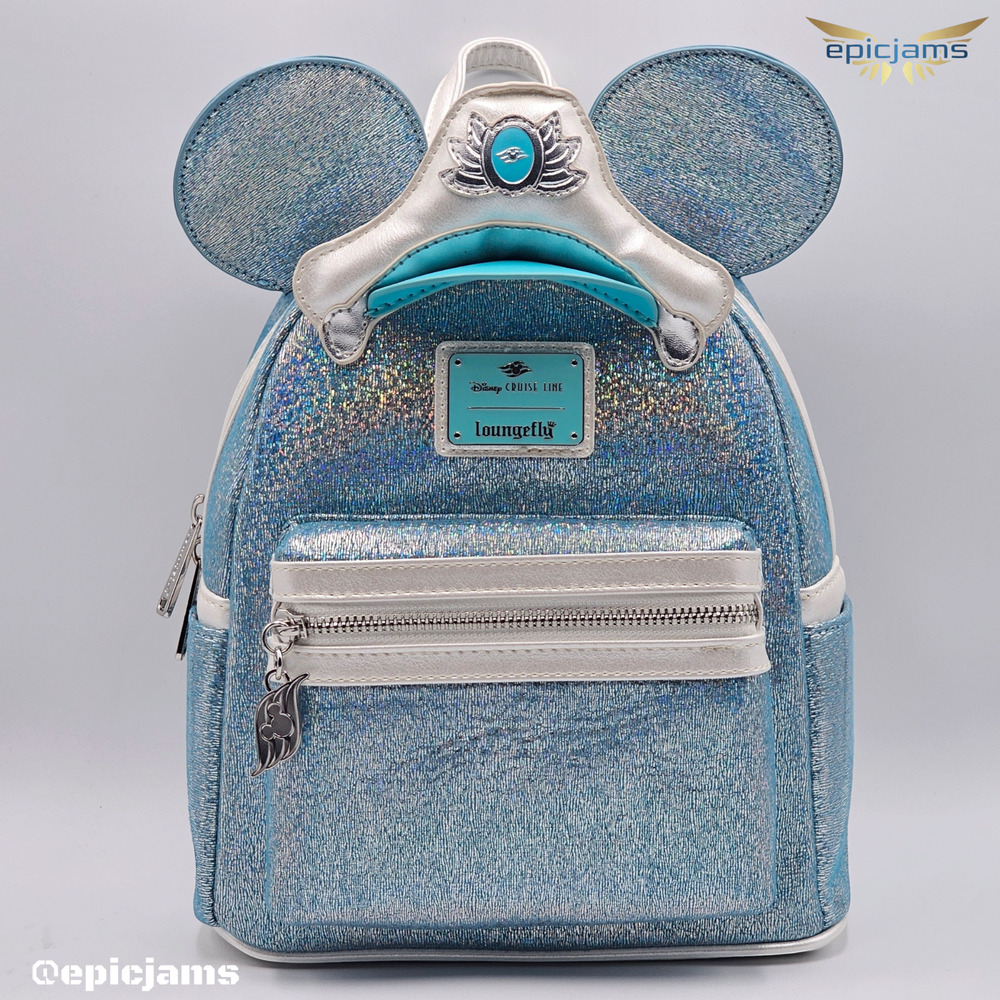 Loungefly Disney Cruise Line 25th Anniversary Shimmering Seas Mini Backpack